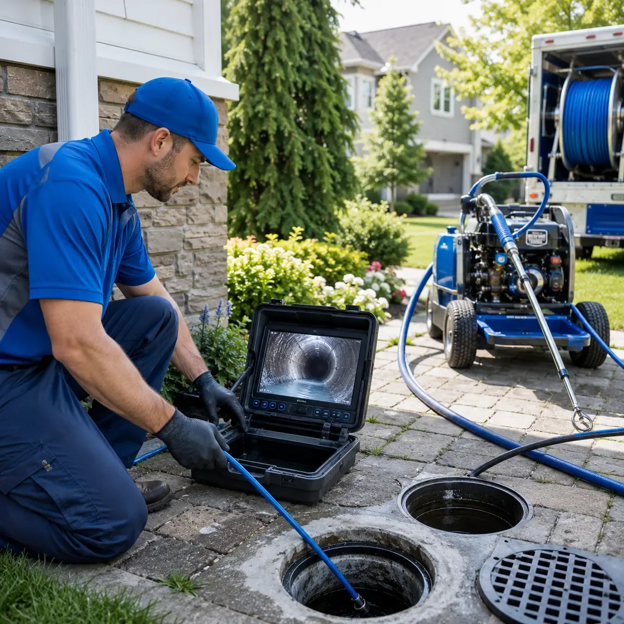 Outdoor drain cleaning professionals serving Walker, LA
