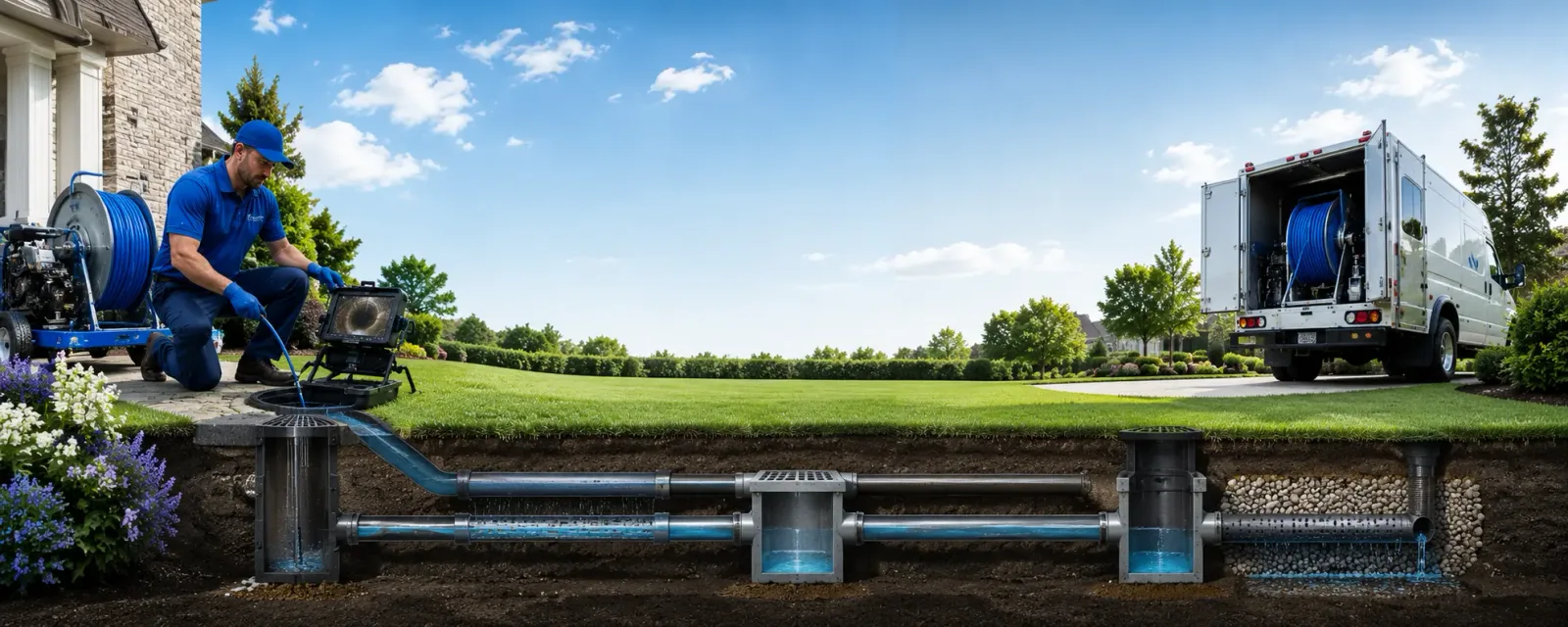 Outdoor drain cleaning information for Walker, LA